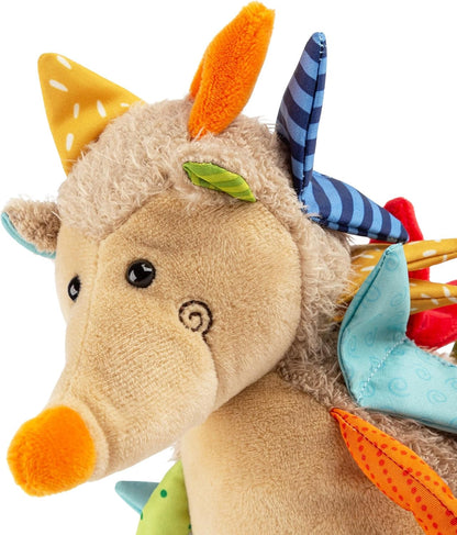 SIGIKID 42838 Knuffeldier, egel, patchwork, knuffeldier om te spelen en te knuffelen, van zachte materiaalmix, voor baby's en kinderen, jongens en meisjes van 0 maanden tot 8 jaar, meerkleurig, egel