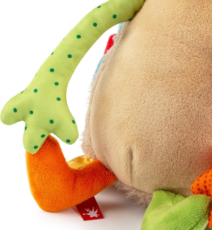 SIGIKID 42838 Knuffeldier, egel, patchwork, knuffeldier om te spelen en te knuffelen, van zachte materiaalmix, voor baby's en kinderen, jongens en meisjes van 0 maanden tot 8 jaar, meerkleurig, egel