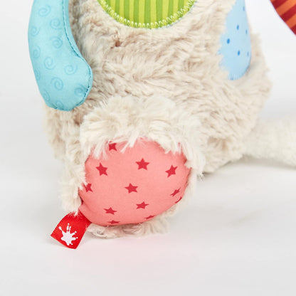 SIGIKID 42842 Stofftier Katze Patchwork Sweety Kuscheltier zum Spielen & Schmusen aus weichem Materialmix für Babys und Kinder, Jungen und Mädchen von 0 Monaten bis 8 Jahren Mehrfarbig/Katze 30 cm