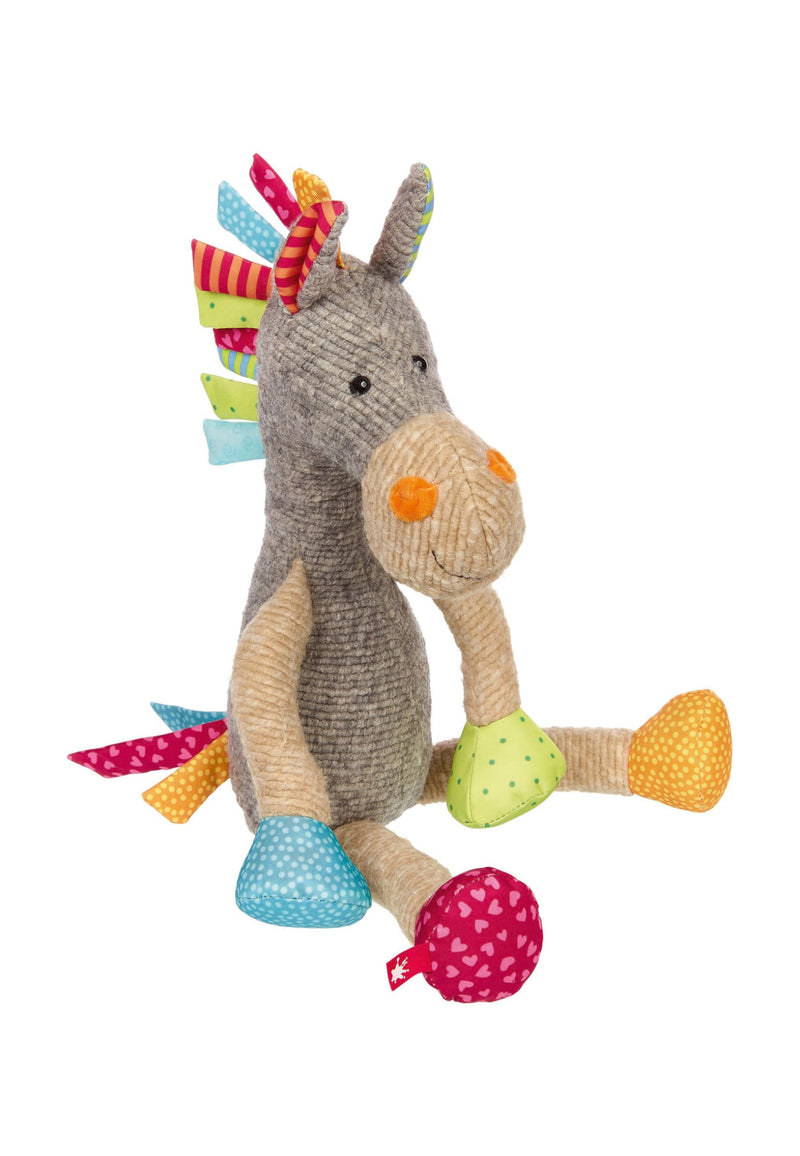 SIGIKID 42843 Knuffeldier, paard, patchwork, knuffeldier om te spelen en te knuffelen, van zachte materiaalmix, voor baby's en kinderen, jongens en meisjes van 0 maanden tot 8 jaar, meerkleurig