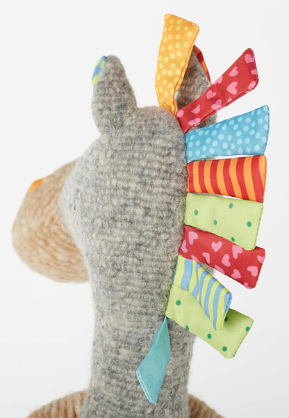 SIGIKID 42843 Knuffeldier, paard, patchwork, knuffeldier om te spelen en te knuffelen, van zachte materiaalmix, voor baby's en kinderen, jongens en meisjes van 0 maanden tot 8 jaar, meerkleurig