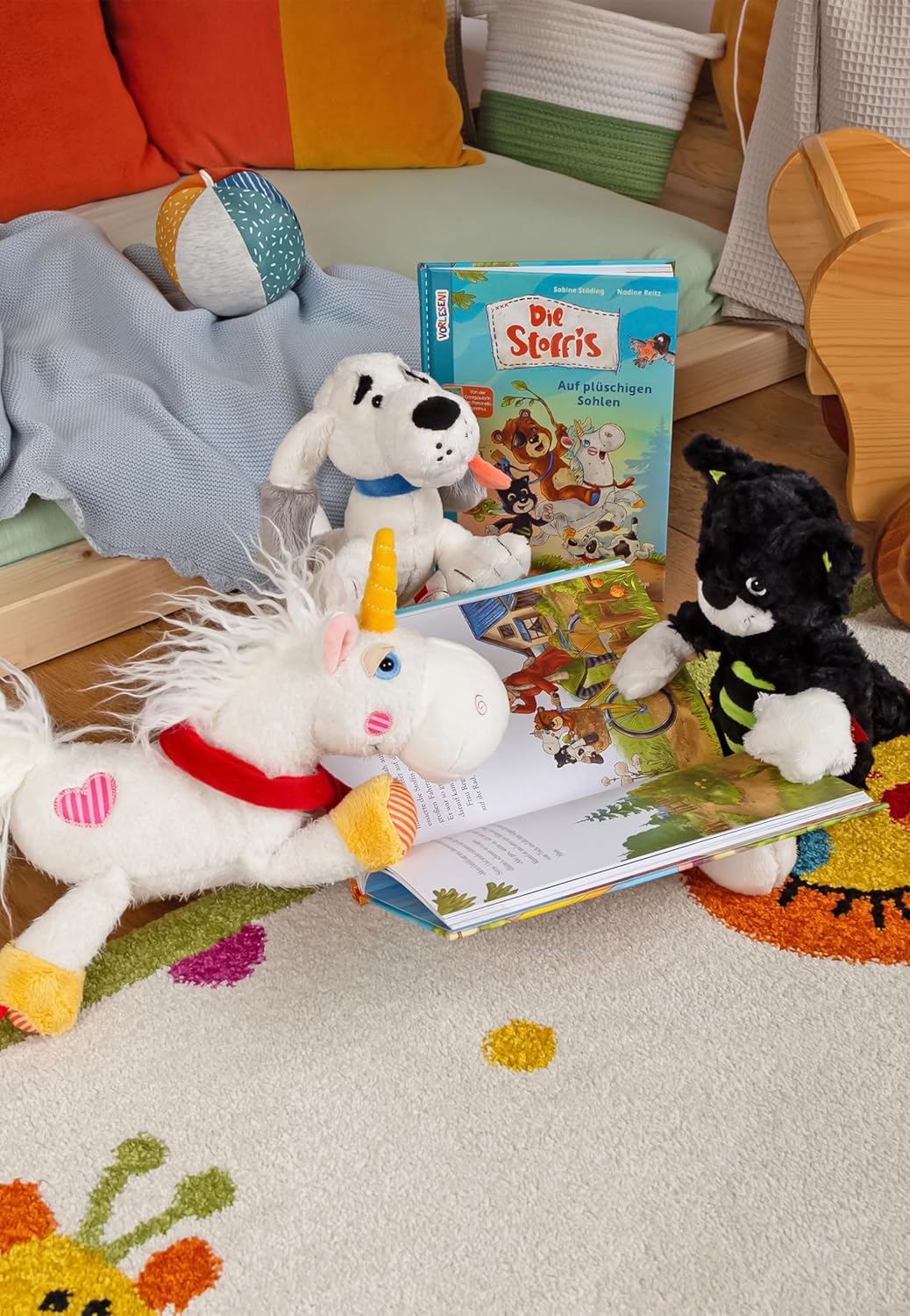 SIGIKID 42843 Knuffeldier, paard, patchwork, knuffeldier om te spelen en te knuffelen, van zachte materiaalmix, voor baby's en kinderen, jongens en meisjes van 0 maanden tot 8 jaar, meerkleurig