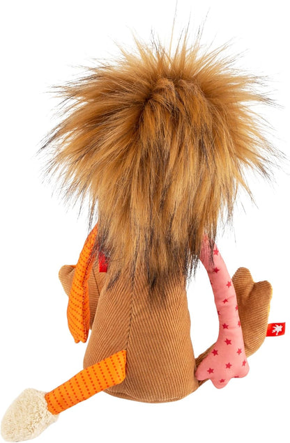 SIGIKID 42844 Knuffeldier, leeuw, patchwork, knuffeldier om te spelen en te knuffelen, van zachte materiaalmix, voor baby's en kinderen, jongens en meisjes van 0 maanden tot 8 jaar, meerkleurig