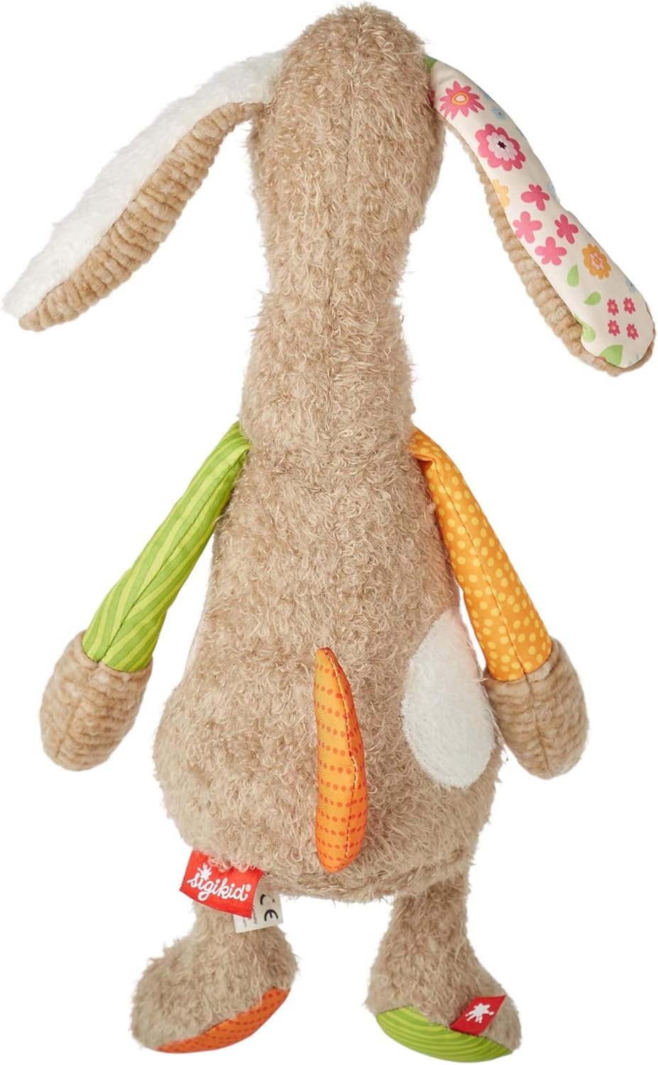 SIGIKID 42845 Knuffeldier, hond, patchwork, knuffeldier om te spelen en te knuffelen, van zachte materiaalmix, voor baby's en kinderen, jongens en meisjes van 0 maanden tot 8 jaar, meerkleurig, hond