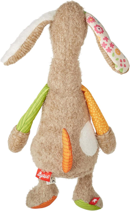 SIGIKID 42845 Knuffeldier, hond, patchwork, knuffeldier om te spelen en te knuffelen, van zachte materiaalmix, voor baby's en kinderen, jongens en meisjes van 0 maanden tot 8 jaar, meerkleurig, hond