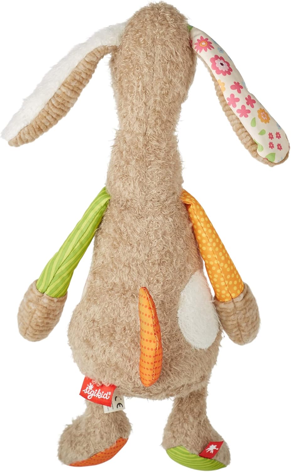 SIGIKID 42845 Knuffeldier, hond, patchwork, knuffeldier om te spelen en te knuffelen, van zachte materiaalmix, voor baby's en kinderen, jongens en meisjes van 0 maanden tot 8 jaar, meerkleurig, hond