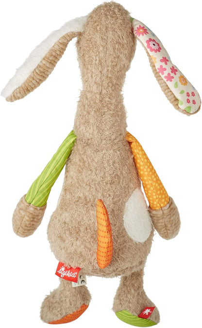 SIGIKID 42845 Knuffeldier, hond, patchwork, knuffeldier om te spelen en te knuffelen, van zachte materiaalmix, voor baby's en kinderen, jongens en meisjes van 0 maanden tot 8 jaar, meerkleurig, hond