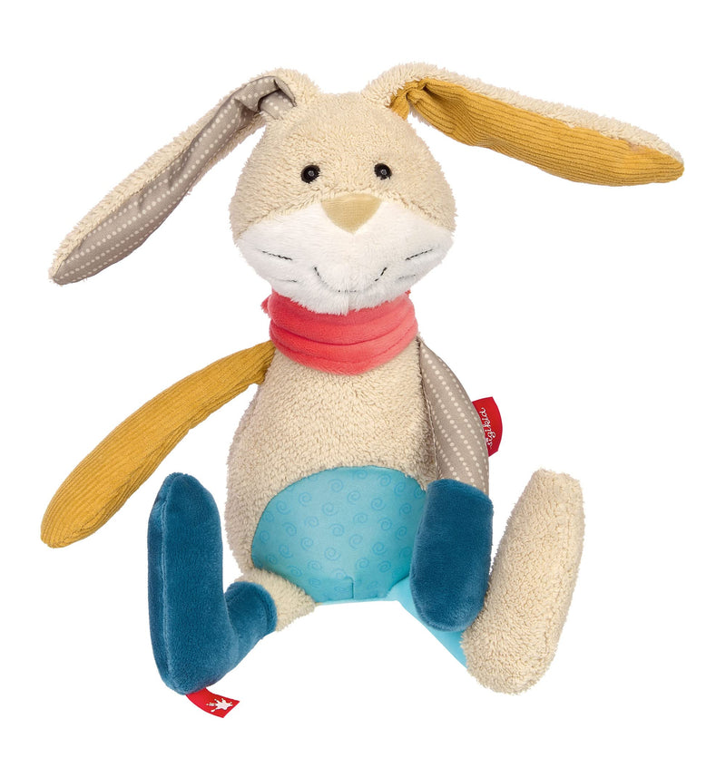 SIGIKID 42851 Knuffeldier, haas, patchwork, knuffeldier om te spelen en te knuffelen, van zachte materiaalmix, voor baby's en kinderen, jongens en meisjes van 0 maanden tot 8 jaar, meerkleurig, haas