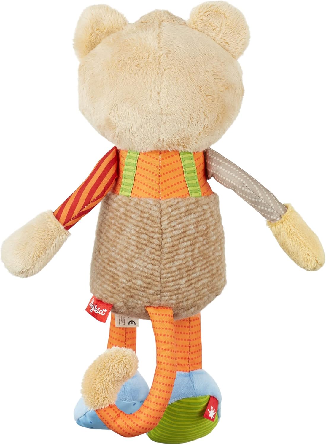 SIGIKID 42852 Knuffeldier, tijger, patchwork, knuffeldier om te spelen en te knuffelen, van zachte materiaalmix, voor baby's en kinderen, jongens en meisjes van 0 maanden tot 8 jaar, meerkleurig