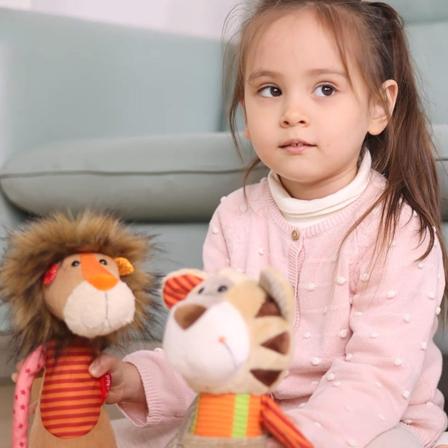 SIGIKID 42852 Knuffeldier, tijger, patchwork, knuffeldier om te spelen en te knuffelen, van zachte materiaalmix, voor baby's en kinderen, jongens en meisjes van 0 maanden tot 8 jaar, meerkleurig