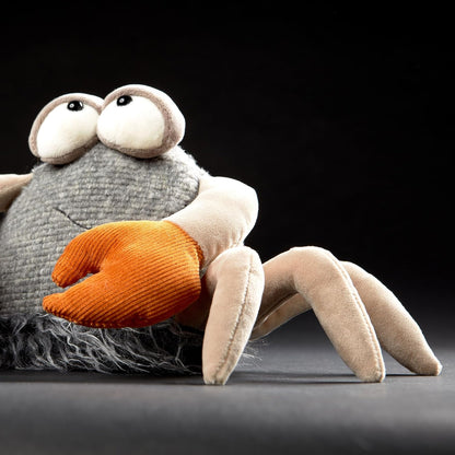 sigikid 43213 Beasts by knuffeldieren met persoonlijkheid, pluche dier, grijs/beige/oranje/kreeft