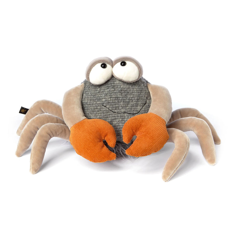 sigikid 43213 Beasts by knuffeldieren met persoonlijkheid, pluche dier, grijs/beige/oranje/kreeft