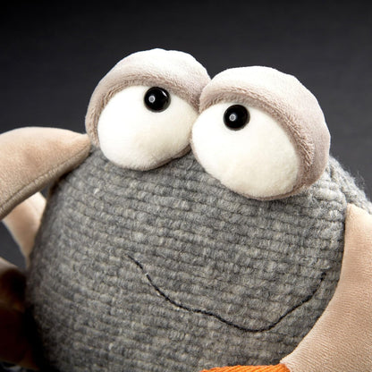 sigikid 43213 Beasts by knuffeldieren met persoonlijkheid, pluche dier, grijs/beige/oranje/kreeft