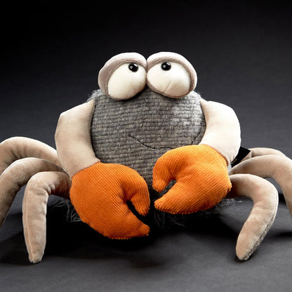 sigikid 43213 Beasts by knuffeldieren met persoonlijkheid, pluche dier, grijs/beige/oranje/kreeft