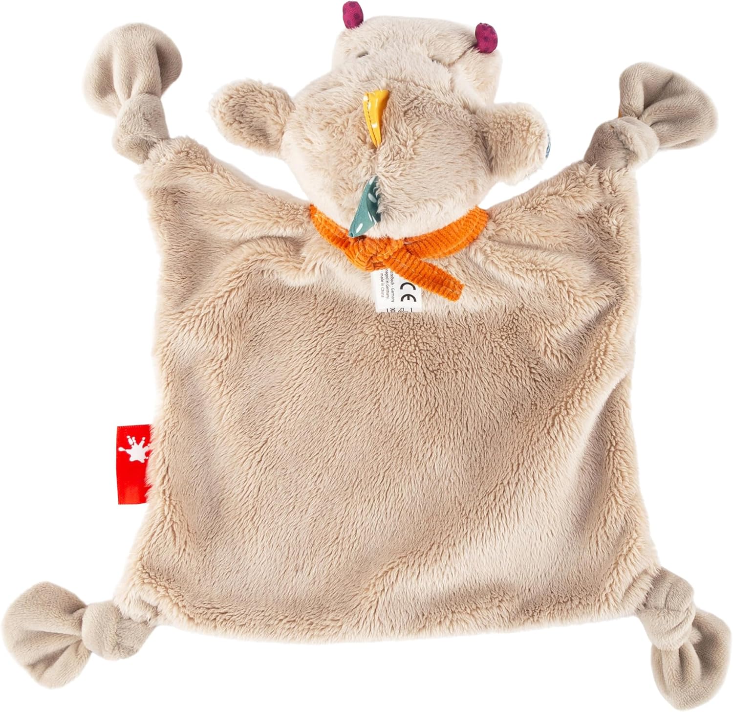 Sigikid Schnuffeltuch Drache grau Baby Schmusetuch - Spielzeug Stofftier Kuscheltier – Stofftuch für Neugeborene - Plüschtier zum Trösten für Babys und Kleinkinder ab Geburt geeignet