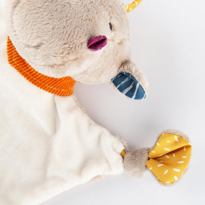 Sigikid Schnuffeltuch Drache grau Baby Schmusetuch - Spielzeug Stofftier Kuscheltier – Stofftuch für Neugeborene - Plüschtier zum Trösten für Babys und Kleinkinder ab Geburt geeignet