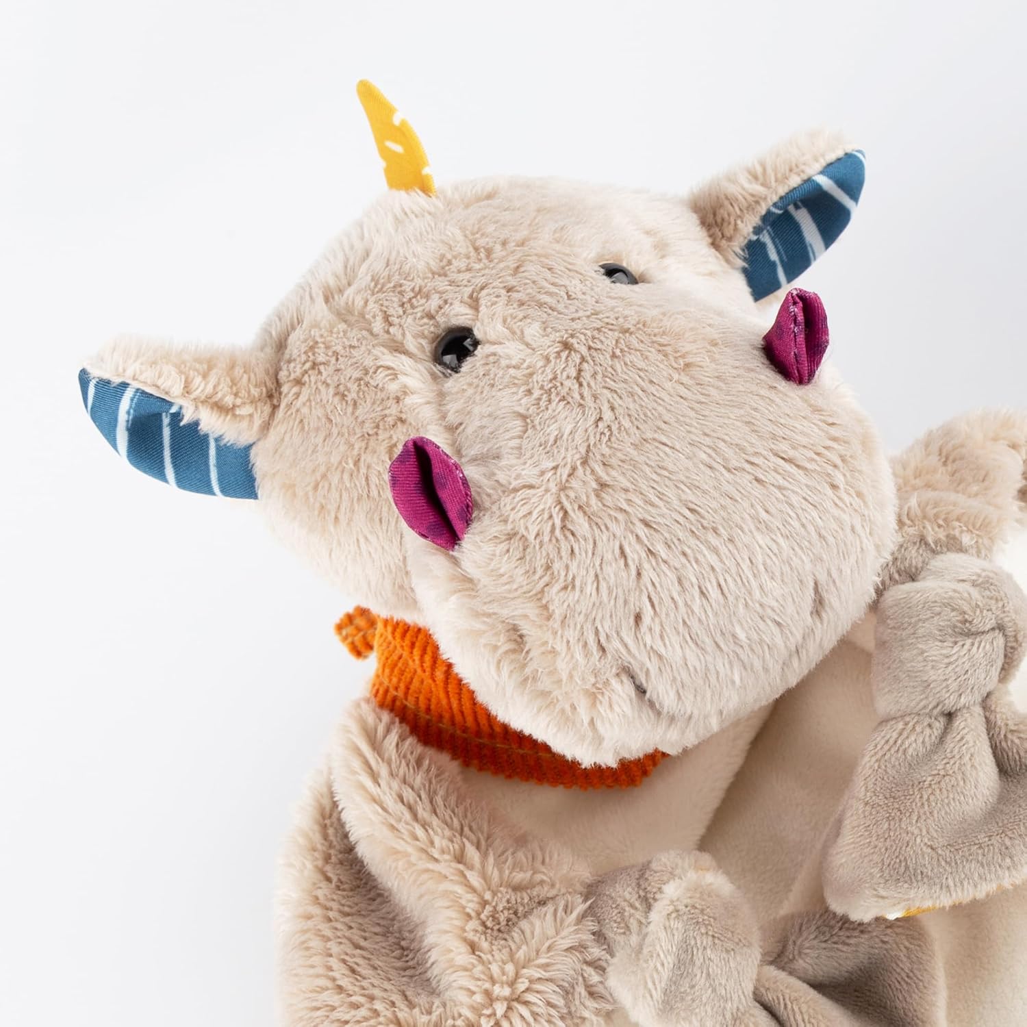 Sigikid Schnuffeltuch Drache grau Baby Schmusetuch - Spielzeug Stofftier Kuscheltier – Stofftuch für Neugeborene - Plüschtier zum Trösten für Babys und Kleinkinder ab Geburt geeignet