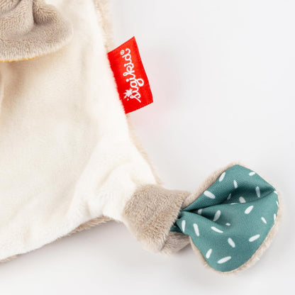 Sigikid Schnuffeltuch Drache grau Baby Schmusetuch - Spielzeug Stofftier Kuscheltier – Stofftuch für Neugeborene - Plüschtier zum Trösten für Babys und Kleinkinder ab Geburt geeignet