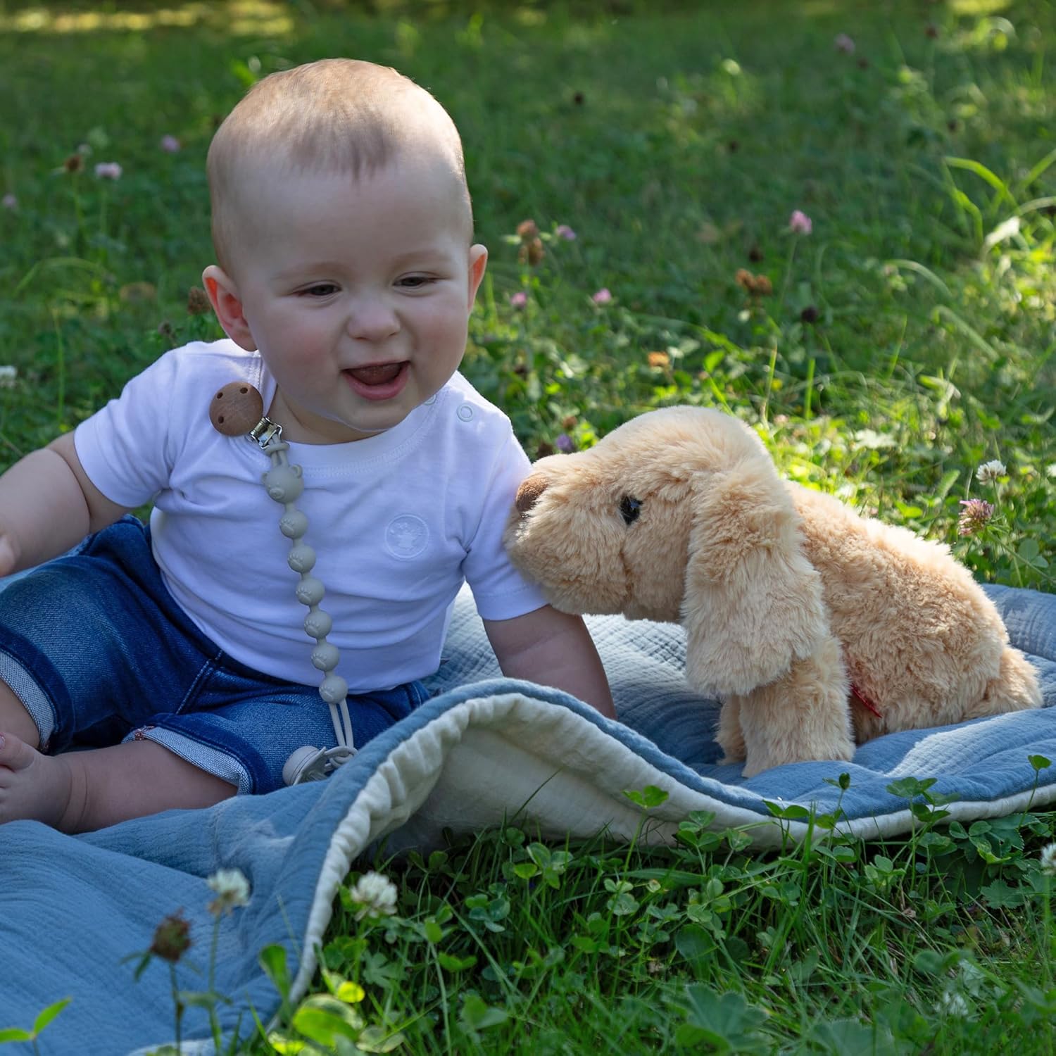 SIGIKID Plüschtier Kuscheltier Hund Flauscherie, Stofftier zum Spielen, Sammeln, Einschlafen für Babys und Kinder, besonders weich und flauschig