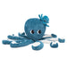 Filou de Octopus met Baby - Blauw