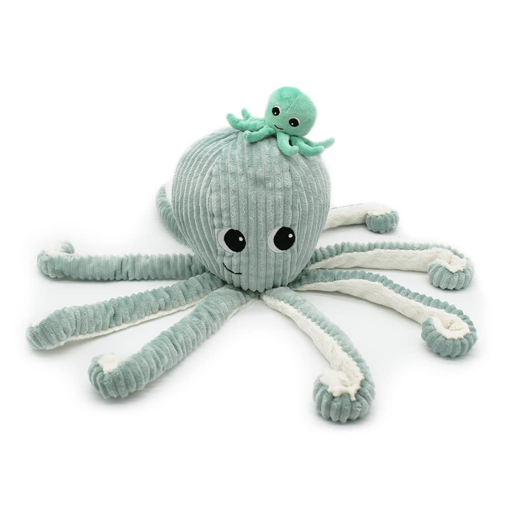 Filou de Octopus met Baby - Mint