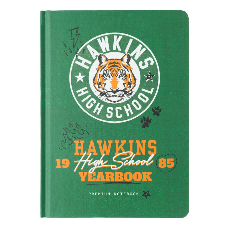 Grupo Erik Bullet Journal Notizbuch A5 Stranger Things High School Hardcover Notizbuch Notizblock A5 Tagebuch - Offizieller Stranger Things Merch Grün