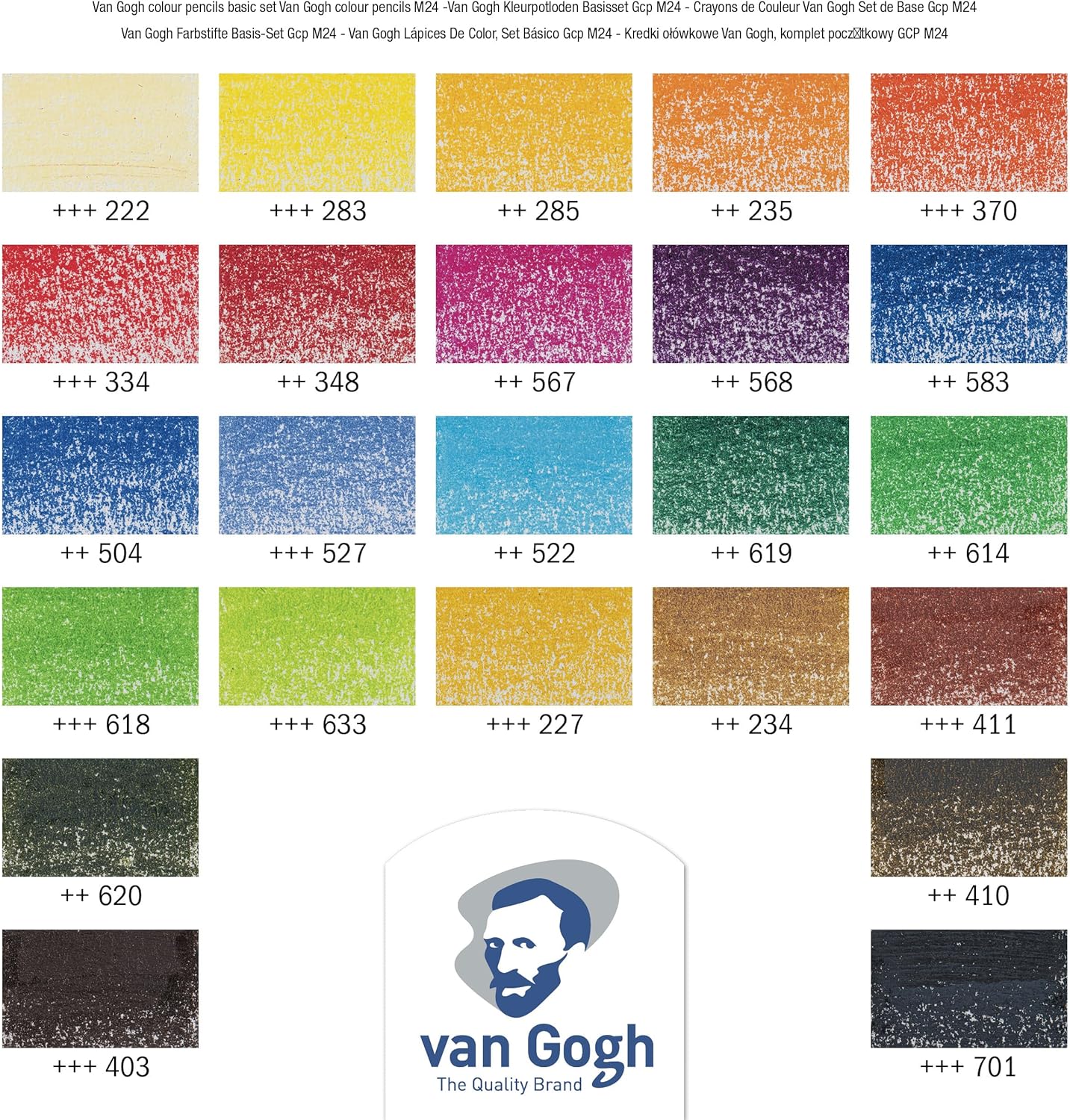 Van Gogh Basisset Kleurpotloden met 24 Kleuren