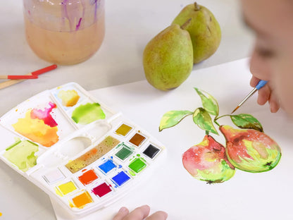 Talens Art Creation Aquarelverf Pocket Box met 12 Kleuren, Penseel & Spons | Schilderen voor Volwassenen