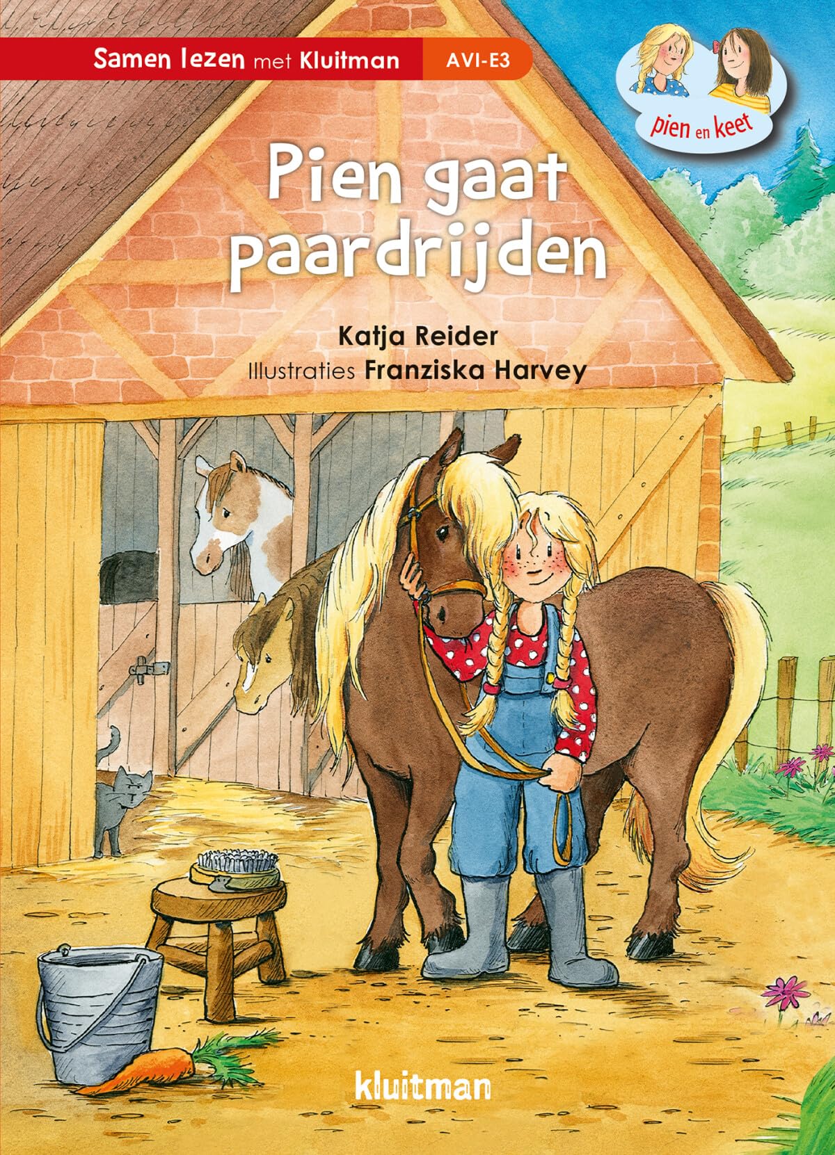 Uitgeverij Kluitman - Pien gaat paardrijden AVI-E3