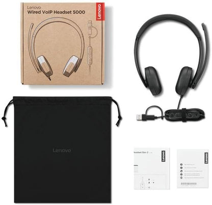 Lenovo Wired Voip Headset 5000