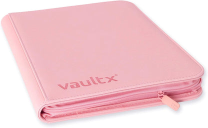 Vault X 9 Pocket Trading Card Zip Binder, 360 Cards, Premium Exo-Tec Album Material, 20 Side-Loading Pages, Folder for Collectible Games, Sports, TCG (Pink