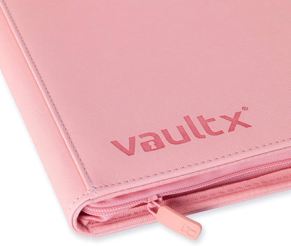 Vault X 9 Pocket Trading Card Zip Binder, 360 Cards, Premium Exo-Tec Album Material, 20 Side-Loading Pages, Folder for Collectible Games, Sports, TCG (Pink