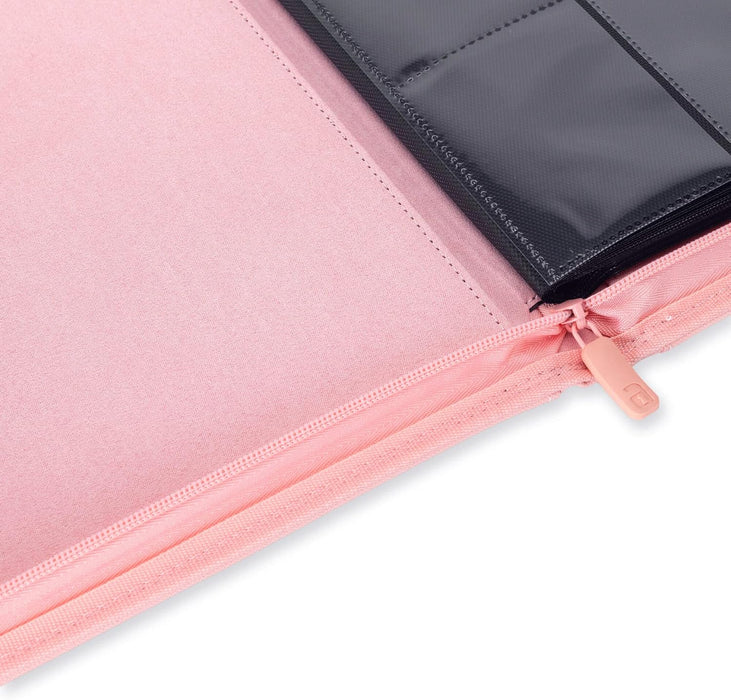 Vault X 9 Pocket Trading Card Zip Binder, 360 Cards, Premium Exo-Tec Album Material, 20 Side-Loading Pages, Folder for Collectible Games, Sports, TCG (Pink