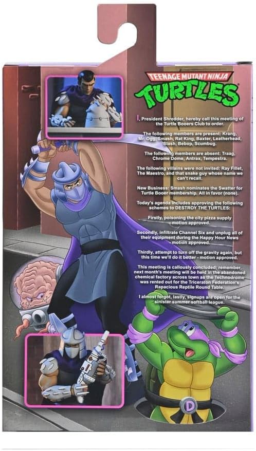 Shredder Classic Colors Ultimate Scale Action Figure 18cm Teenage Mutant Ninja Turtles Cartoon