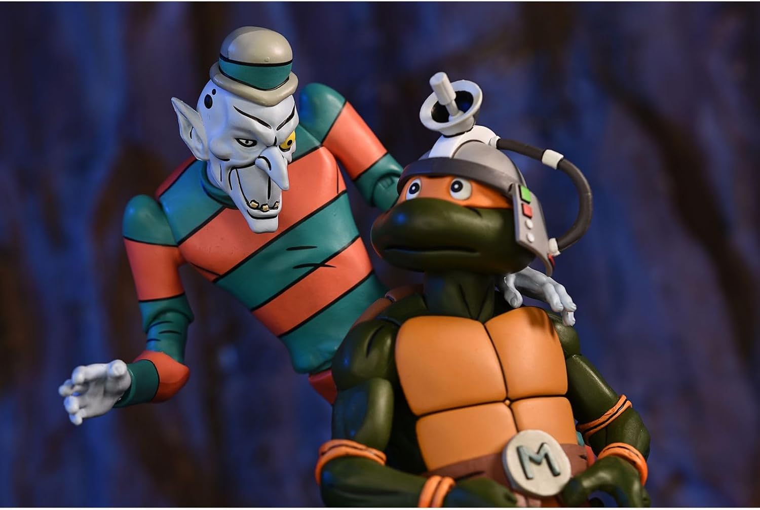 Creepy Eddie & shibano sama 2 Pack Scale Action Figure 18 cm Teenage Mutant Ninja Turtles Saturday Morning Adventures