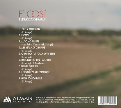 Audio Cd Federico Straga - E' Cosi