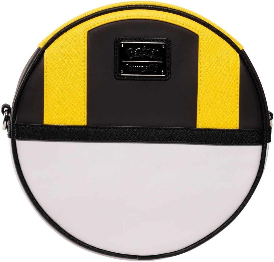 Loungefly Exclusives Pokemon Ultra Ball Crossbody Bag, Multi, Faux Leather, Adjustable Removable Strap, 10W x 10H x 3D Inches, 1.2 Pounds, Entertainment Earth Exclusive