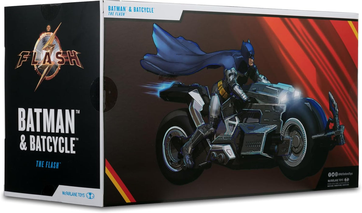 McFarlane DC Multiverse Batman & Batcycle (The Flash) 7in Action Figure and Vehicle 2pk Toys