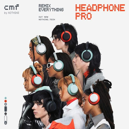 CMF Headphone Pro - Bluetooth Wireless Over Ear Headphones, Up to 100 Hours of Battery Life, Active Noise Cancelling, Hi-Res with LDAC support, Spatial Audio