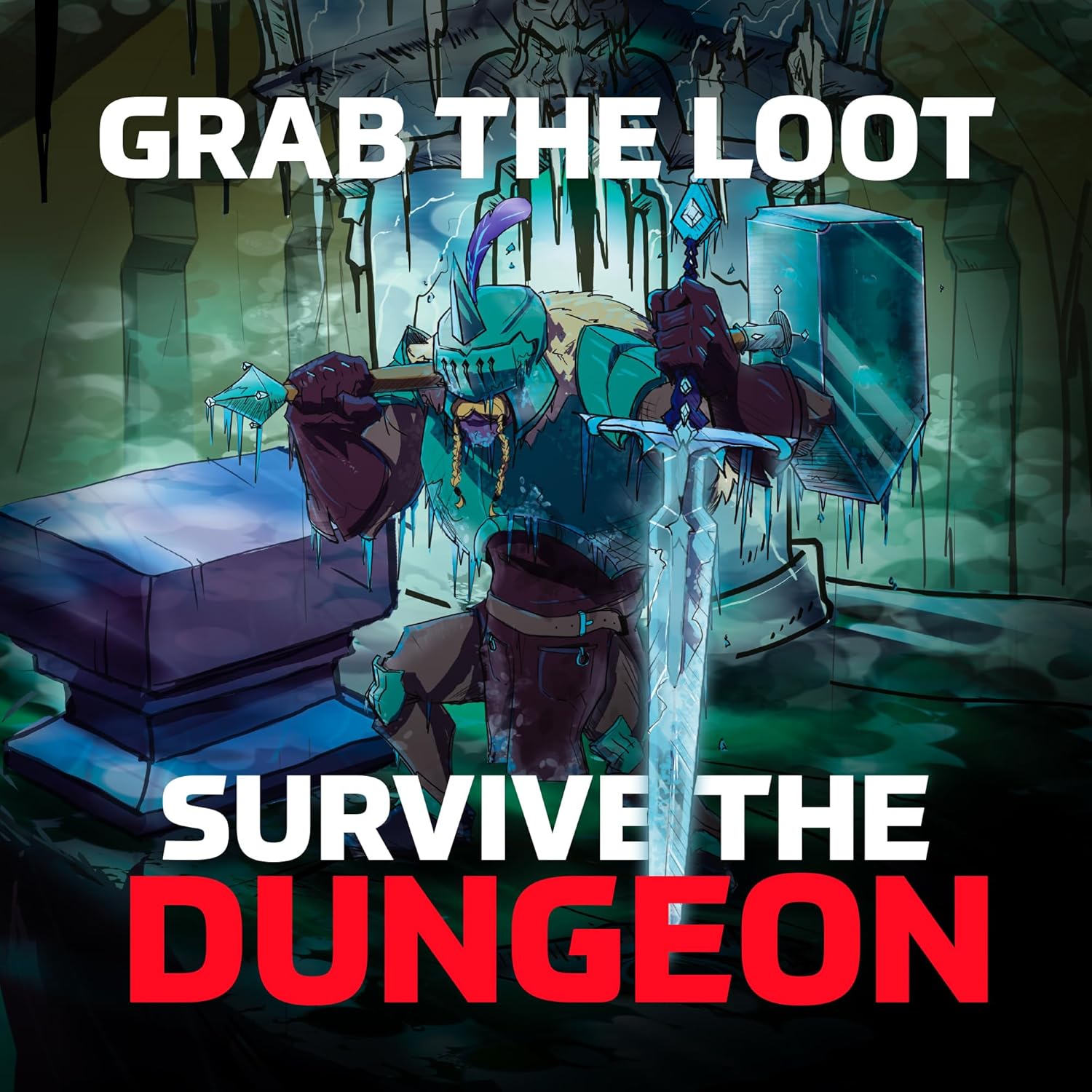 Shuffle Dungeons Board Game - Solo and Co-op Dungeon Crawler for 1-4 Players