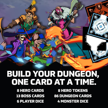 Shuffle Dungeons Board Game - Solo and Co-op Dungeon Crawler for 1-4 Players