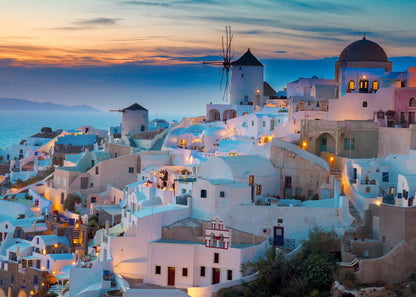 Ravensburger 12000663 - Santorini - 1000 pieces jigsaw puzzle – Puzzle for adults and kids age 14 years up, jigsaw puzzle Greece