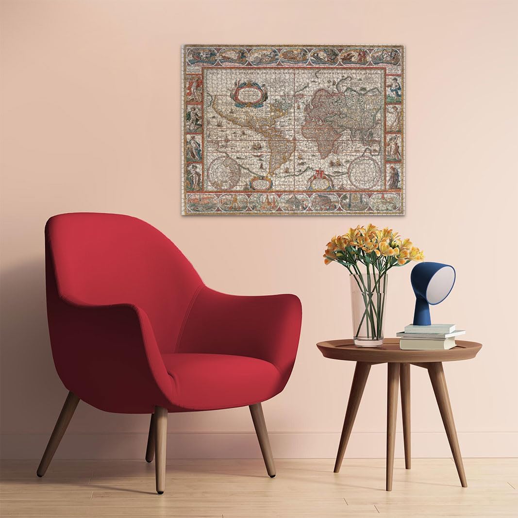 Ravensburger Map of the World from 1650, 2000 Piece Jigsaw Puzzle for Adults & for Kids Age 12 and Up