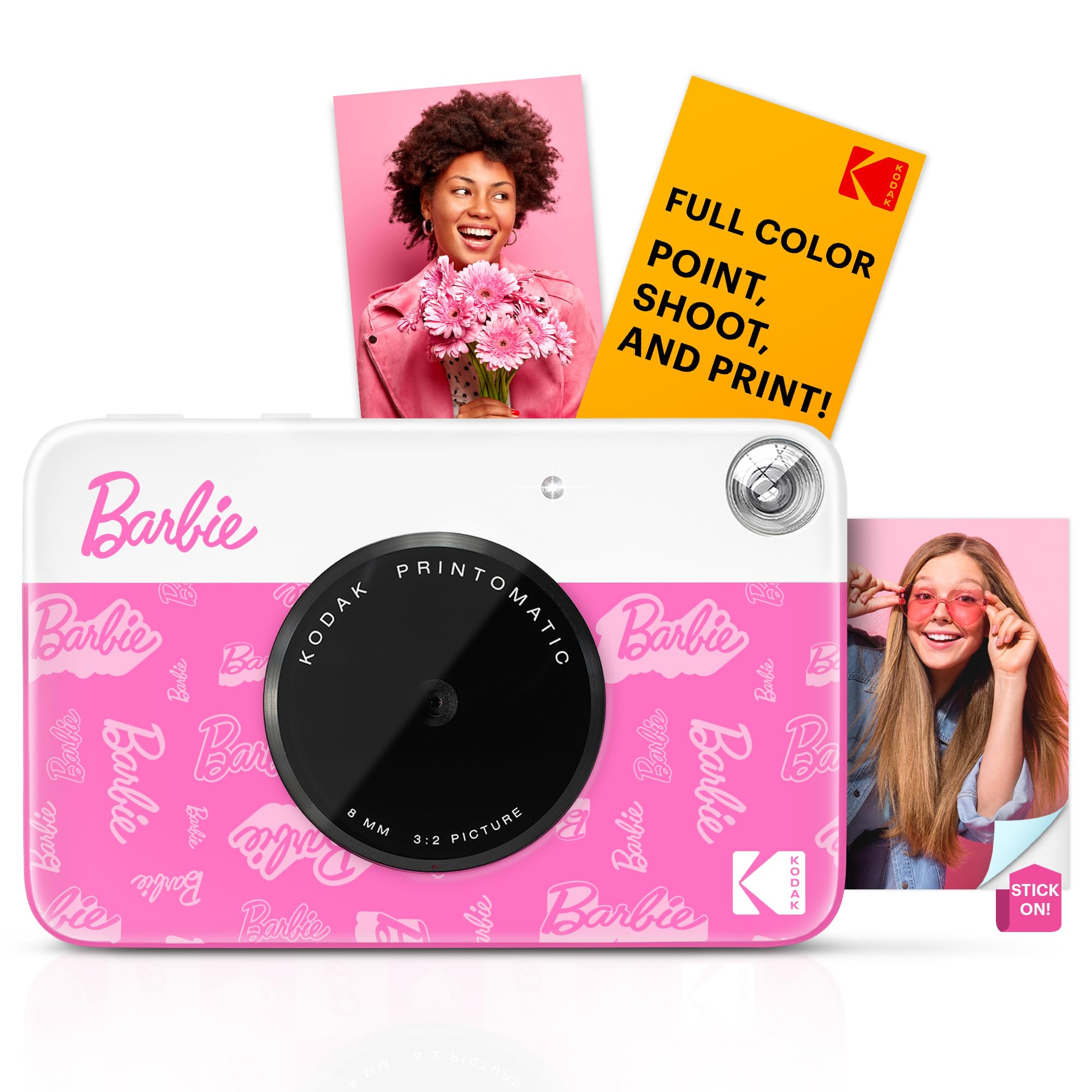Barbie x Kodak Printomatic Digitale Camera – 5MP Draagbare Barbie Camera Print Kleurige 2x3” Stickers – Handtekeningstijl