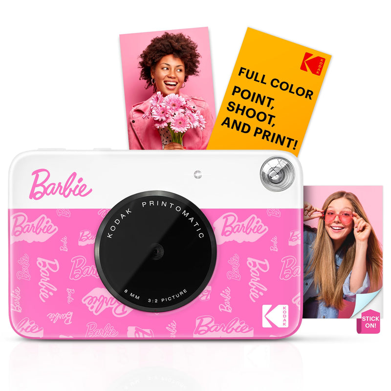 Barbie x Kodak Printomatic Digitale Camera – 5MP Draagbare Barbie Camera Print Kleurige 2x3” Stickers – Handtekeningstijl