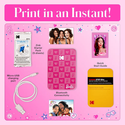 Kodak - Step Printer Slim Barbie Printer