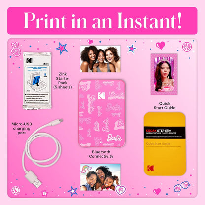 Kodak - Step Printer Slim Barbie Printer