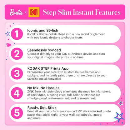 Kodak - Step Printer Slim Barbie Printer