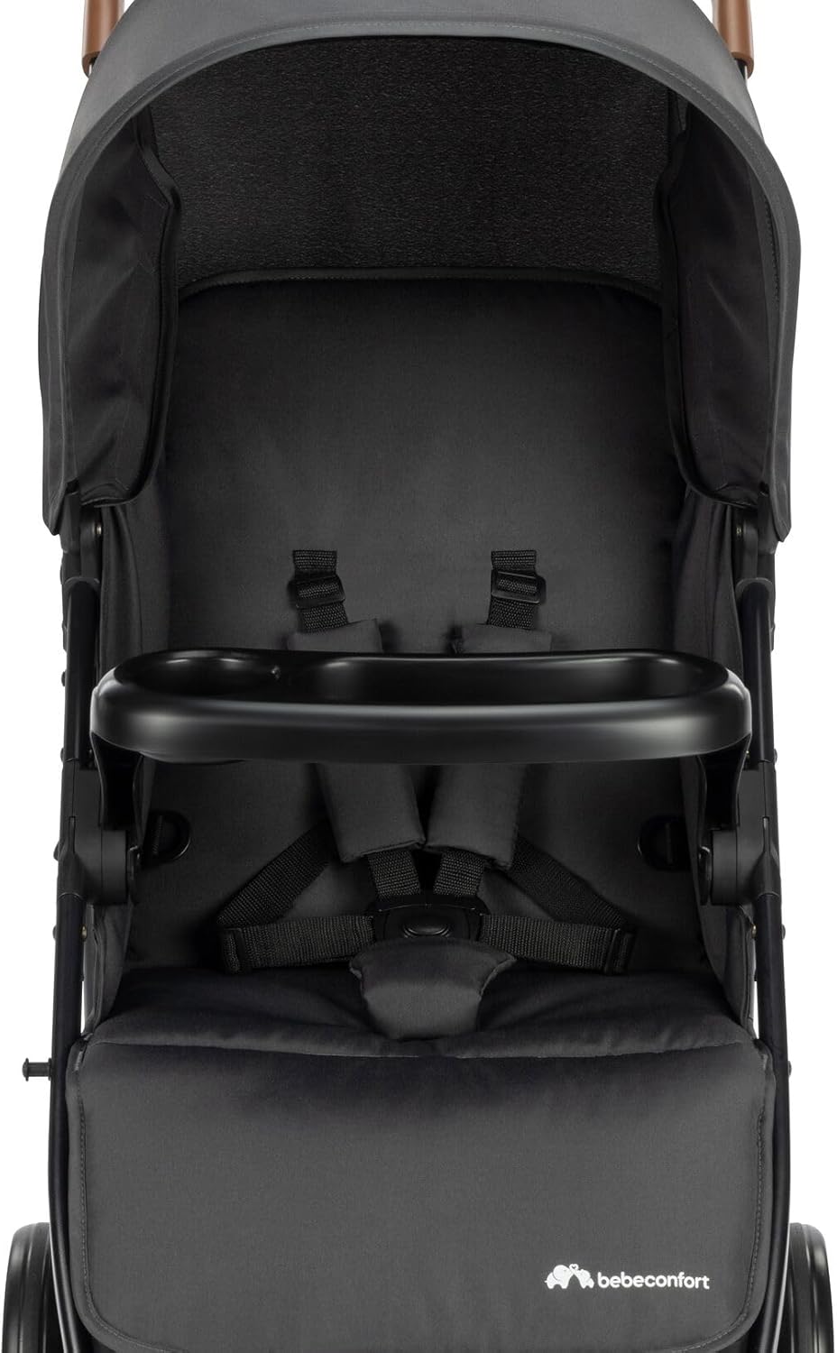 Bebeconfort Misty, Baby kinderwagen, mand met 8 kg draagvermogen, Tafeltje voor veiligheid en spelen, Compact Inklapbaar, Kinderwagen met vlakke ligstand, 0-4 jr., Tot 22 kg