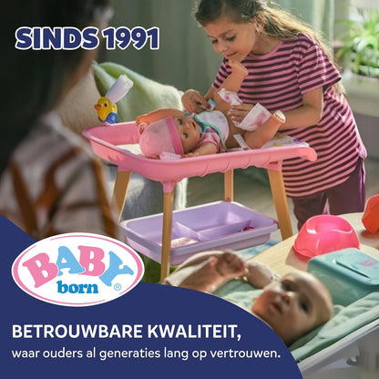 BABY born joggingpak - Met capuchon incl. hondenprint & gedessineerde broek - Hoogwaardige poppenaccessoires - Kleding geschikt voor poppen maat 43 cm